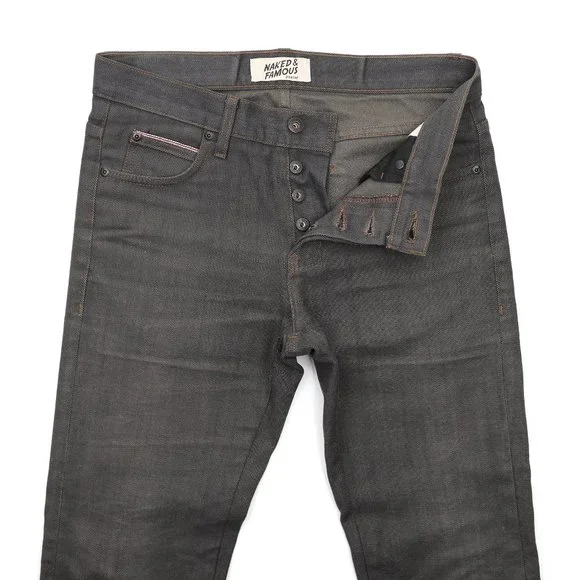 Naked & Famous Super Guy Hunter Stretch Japanese Selvedge Denim - Size 31 X 30 - Picture 5 of 10